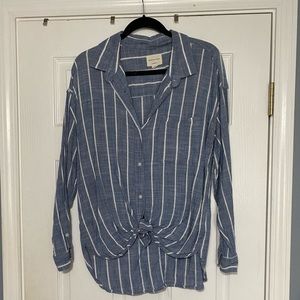 Stripped Button Up Shirt